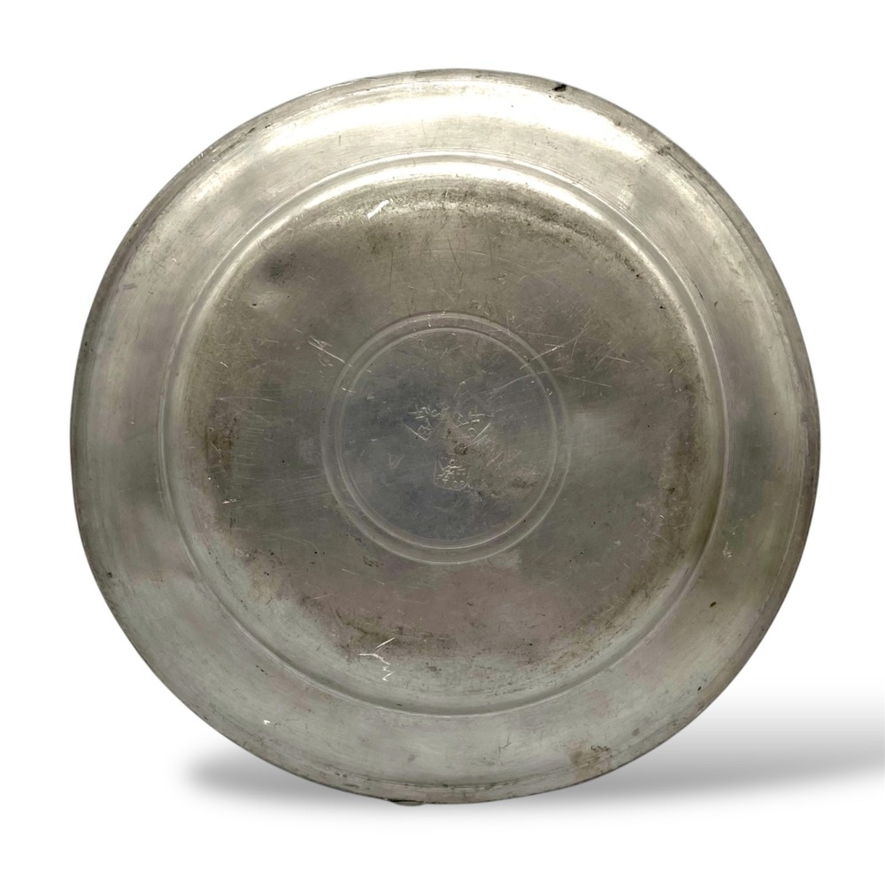 1807 Pewter Floral Wriggle‎ Work Plate Wriggle Work - Picture 3 of 4